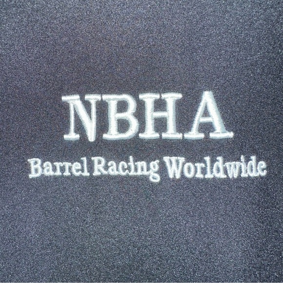 NBHA Barrel Racing Worldwide Port Authority Black Vest Zip Front Size: XS - Picture 5 of 7
